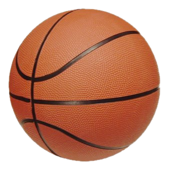 Detailed basketball close-up